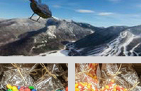 Helicopter and candy