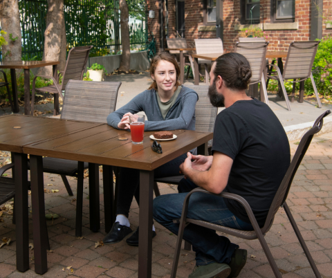 customers at table