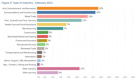 Figure 34: Type of Industry - February 2021 