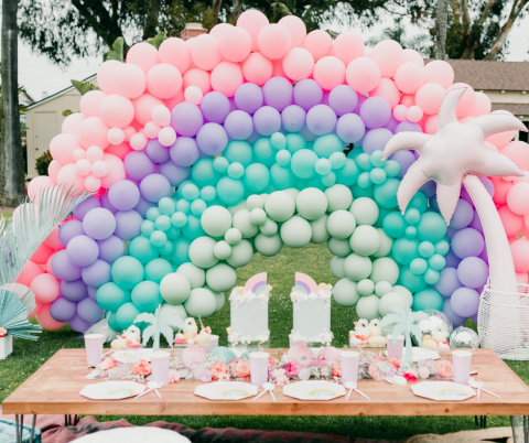 balloon rainbow