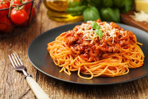 plate of spaghetti 