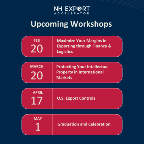 2025 exporting spring schedule
