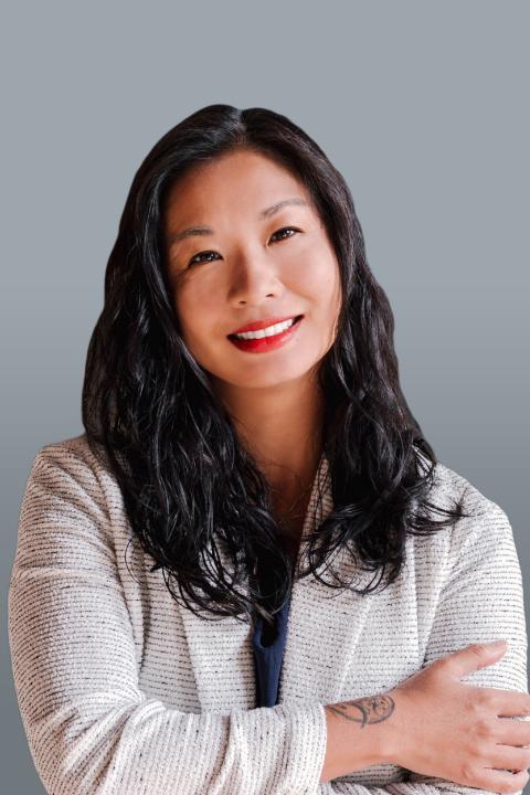 Janie Wang Gray Background